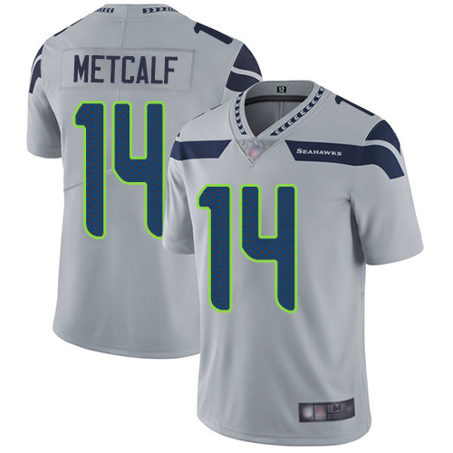 Seattle Seahawks Limited Grey Men D.K. Metcalf Alternate Jersey NFL Football #14 Vapor Untouchable->youth nfl jersey->Youth Jersey